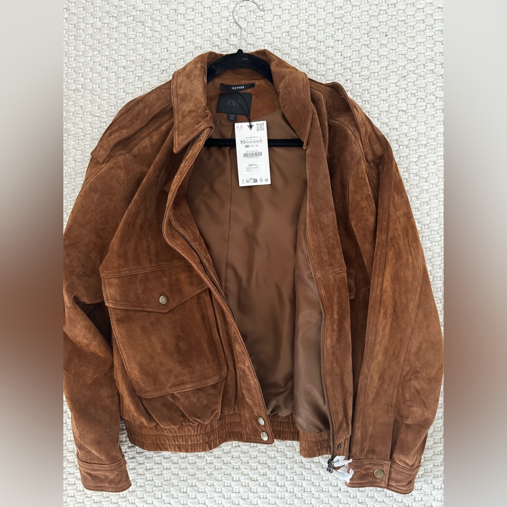 Zara Woman’s Brown Suede Jacket